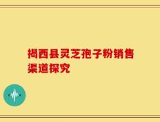 揭西县灵芝孢子粉销售渠道探究