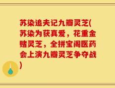 苏染追夫记九瓣灵芝(苏染为获真爱，花重金赌灵芝，全拼宝阁医药会上演九瓣灵芝争夺战)