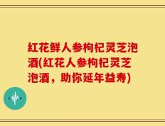 红花鲜人参枸杞灵芝泡酒(红花人参枸杞灵芝泡酒，助你延年益寿)