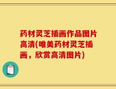 药材灵芝插画作品图片高清(唯美药材灵芝插画，欣赏高清图片)