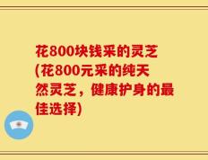 花800块钱采的灵芝(花800元采的纯天然灵芝，健康护身的最佳选择)