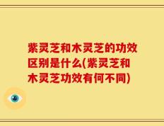 紫灵芝和木灵芝的功效区别是什么(紫灵芝和木灵芝功效有何不同)