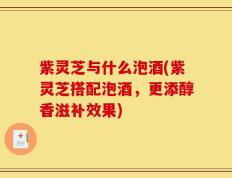 紫灵芝与什么泡酒(紫灵芝搭配泡酒，更添醇香滋补效果)