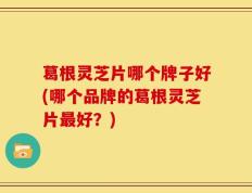 葛根灵芝片哪个牌子好(哪个品牌的葛根灵芝片最好？)