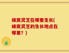 蜂窝灵芝在哪里生长(蜂窝灵芝的生长地点在哪里？)