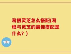 葛根灵芝怎么搭配(葛根与灵芝的最佳搭配是什么？)