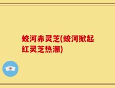 蛟河赤灵芝(蛟河掀起红灵芝热潮)