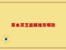 草本灵芝面膜推荐哪款