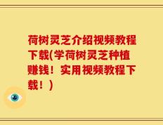 荷树灵芝介绍视频教程下载(学荷树灵芝种植赚钱！实用视频教程下载！)