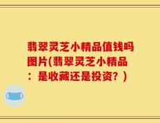 翡翠灵芝小精品值钱吗图片(翡翠灵芝小精品：是收藏还是投资？)