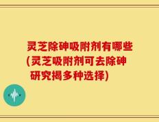 灵芝除砷吸附剂有哪些(灵芝吸附剂可去除砷 研究揭多种选择)