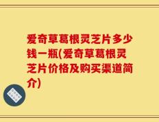 爱奇草葛根灵芝片多少钱一瓶(爱奇草葛根灵芝片价格及购买渠道简介)