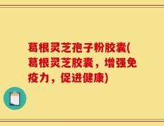 葛根灵芝孢子粉胶囊(葛根灵芝胶囊，增强免疫力，促进健康)
