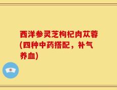 西洋参灵芝枸杞肉苁蓉(四种中药搭配，补气养血)