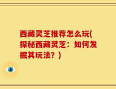 西藏灵芝推荐怎么玩(探秘西藏灵芝：如何发掘其玩法？)