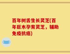 百年树舌生长灵芝(百年巨木孕育灵芝，辅助免疫抗癌)