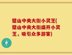 璧山中央大街小灵芝(璧山中央大街盛开小灵芝，吸引众多游客)