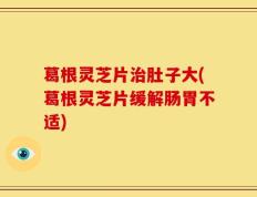 葛根灵芝片治肚子大(葛根灵芝片缓解肠胃不适)