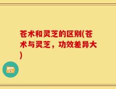 苍术和灵芝的区别(苍术与灵芝，功效差异大)