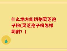 什么地方能切割灵芝孢子粉(灵芝孢子粉怎样切割？)