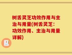 树舌灵芝功效作用与主治与用量(树舌灵芝：功效作用、主治与用量详解)