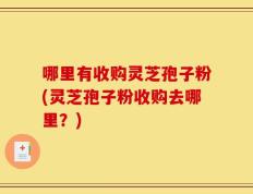 哪里有收购灵芝孢子粉(灵芝孢子粉收购去哪里？)