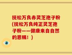 抚松万良赤灵芝孢子粉(抚松万良纯正灵芝孢子粉——健康来自自然的恩赐！)