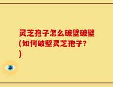 灵芝孢子怎么破壁破壁(如何破壁灵芝孢子？)