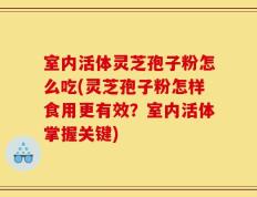 室内活体灵芝孢子粉怎么吃(灵芝孢子粉怎样食用更有效？室内活体掌握关键)