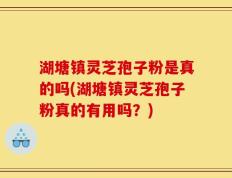 湖塘镇灵芝孢子粉是真的吗(湖塘镇灵芝孢子粉真的有用吗？)