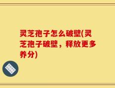 灵芝孢子怎么破壁(灵芝孢子破壁，释放更多养分)
