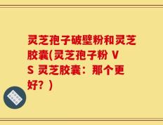 灵芝孢子破壁粉和灵芝胶囊(灵芝孢子粉 VS 灵芝胶囊：那个更好？)