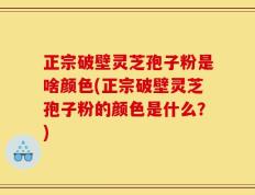 正宗破壁灵芝孢子粉是啥颜色(正宗破壁灵芝孢子粉的颜色是什么？)