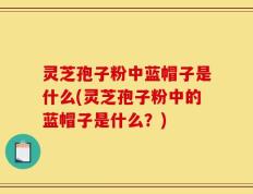 灵芝孢子粉中蓝帽子是什么(灵芝孢子粉中的蓝帽子是什么？)