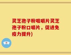 灵芝孢子粉咀嚼片灵芝孢子粉口嚼片，促进免疫力提升)
