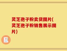 灵芝孢子粉卖货图片(灵芝孢子粉销售展示图片)