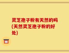 灵芝孢子粉有天然的吗(天然灵芝孢子粉的好处)