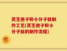 灵芝孢子粉小分子肽制作工艺(灵芝孢子粉小分子肽的制作流程)