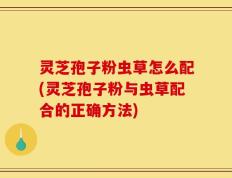 灵芝孢子粉虫草怎么配(灵芝孢子粉与虫草配合的正确方法)