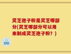 灵芝孢子粉是灵芝哪部分(灵芝哪部分可以用来制成灵芝孢子粉？)