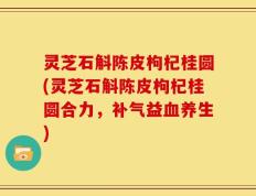 灵芝石斛陈皮枸杞桂圆(灵芝石斛陈皮枸杞桂圆合力，补气益血养生)