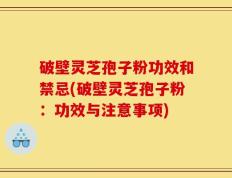 破壁灵芝孢子粉功效和禁忌(破壁灵芝孢子粉：功效与注意事项)