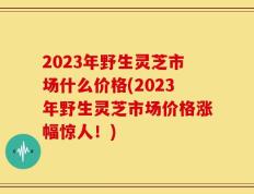 2023年野生灵芝市场什么价格(2023年野生灵芝市场价格涨幅惊人！)