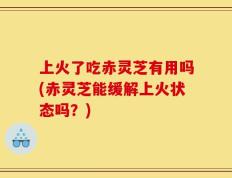 上火了吃赤灵芝有用吗(赤灵芝能缓解上火状态吗？)