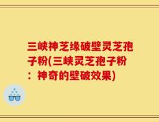 三峡神芝缘破壁灵芝孢子粉(三峡灵芝孢子粉：神奇的壁破效果)