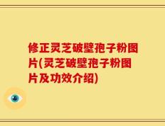 修正灵芝破壁孢子粉图片(灵芝破壁孢子粉图片及功效介绍)