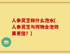 人参灵芝和什么泡水(人参灵芝与何物合泡效果更佳？)