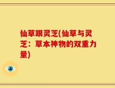 仙草跟灵芝(仙草与灵芝：草本神物的双重力量)