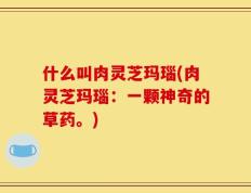 什么叫肉灵芝玛瑙(肉灵芝玛瑙：一颗神奇的草药。)