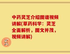 中药灵芝介绍图谱视频讲解(草药科学：灵芝全面解析，图文并茂，视频讲解)